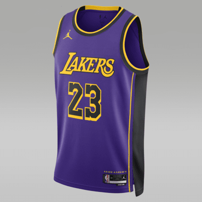Los Angeles Lakers Statement Edition Men s Jordan Dri FIT NBA Swingman Jersey. Nike UK